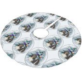 Jupon De Sapin En Polyester Brossé Shih Tzu Noël (Angle)