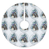 Jupon De Sapin En Polyester Brossé Shih Tzu Noël (Devant)