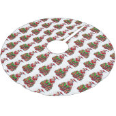 Jupon De Sapin En Polyester Brossé Silencieux Noël Père Noël Elf Kid (Angle)