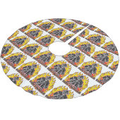 Jupon De Sapin En Polyester Brossé Silhouette de sapeur-pompier (Angle)