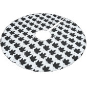 Jupon De Sapin En Polyester Brossé Silhouette d'une feuille d'érable (Angle)