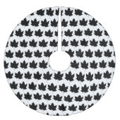 Jupon De Sapin En Polyester Brossé Silhouette d'une feuille d'érable (Devant)