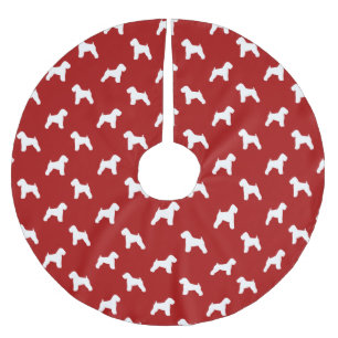 Jupon De Sapin En Polyester Brossé Silhouettes de Terrier Irlandais à Poil Souple Rou