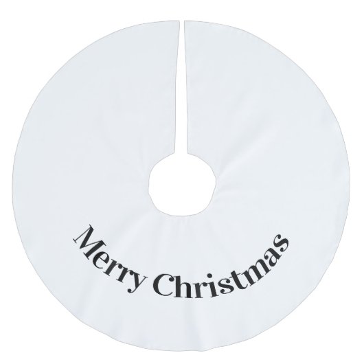 Jupon De Sapin En Polyester Brossé simple minimum noël ajouter votre texte photo (Devant)