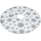 Jupon De Sapin En Polyester Brossé Simple tempête de neige (Angle)