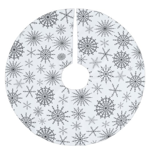 Jupon De Sapin En Polyester Brossé Simple tempête de neige (Devant)
