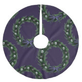 Jupon De Sapin En Polyester Brossé Skull Wreath (Devant)