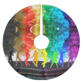 Jupon De Sapin En Polyester Brossé SlipperyJoe's Dancing Pride Shadows cadeaux gay ar (Devant)