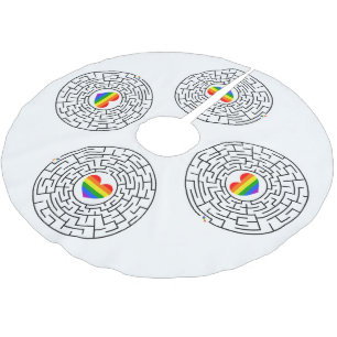 Jupon De Sapin En Polyester Brossé SlipperyJoe's orgueil labyre de labyrinthe de flèc