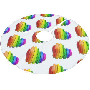 Jupon De Sapin En Polyester Brossé SlipperyLe coeur de la fierté de Joe façonne de mu