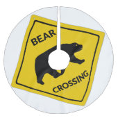 Jupon De Sapin En Polyester Brossé SlipperySignal de passage de l'ours de Joe silhoue (Devant)