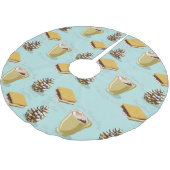 Jupon De Sapin En Polyester Brossé S'mores et Cocoa (Angle)