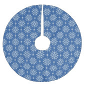 Jupon De Sapin En Polyester Brossé Snowfall Knit (Devant)