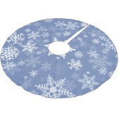 Jupon De Sapin En Polyester Brossé Snowflakes Personnaliser graphique Arrière - plan  (Angle)