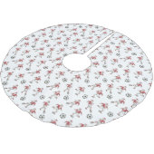Jupon De Sapin En Polyester Brossé Soccer Santa Christmas Pattern (Angle)