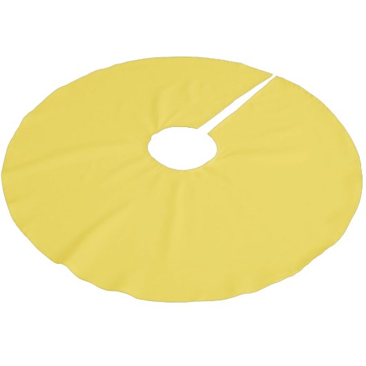 Jupon De Sapin En Polyester Brossé Solid pastel banana yellow (Angle)