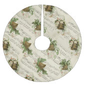 Jupon De Sapin En Polyester Brossé Sonnette de Noël de Noël de Noël (Devant)