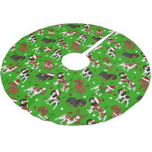 Jupon De Sapin En Polyester Brossé Spaniel de Christmas (Angle)