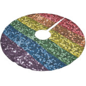 Jupon De Sapin En Polyester Brossé Sparkle Rainbow Parties scintillant Sequin Glam te (Angle)