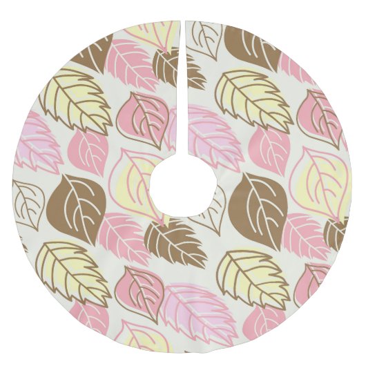 Jupon De Sapin En Polyester Brossé Splendor d'automne : Motif sans feuille (Devant)