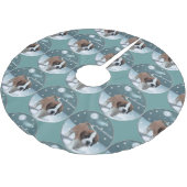 Jupon De Sapin En Polyester Brossé St Bernard Noël (Angle)