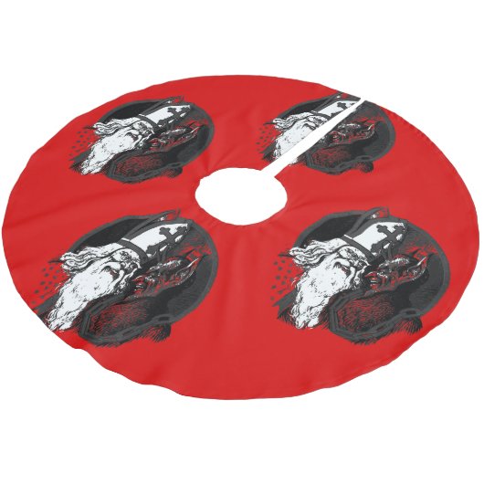 Jupon De Sapin En Polyester Brossé st nick krampus (Angle)