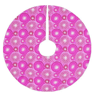 Jupon De Sapin En Polyester Brossé Starburbs et pingwheel, orchidée et magenta