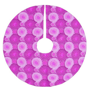 Jupon De Sapin En Polyester Brossé Starburds et pingwheel, améthyste violet