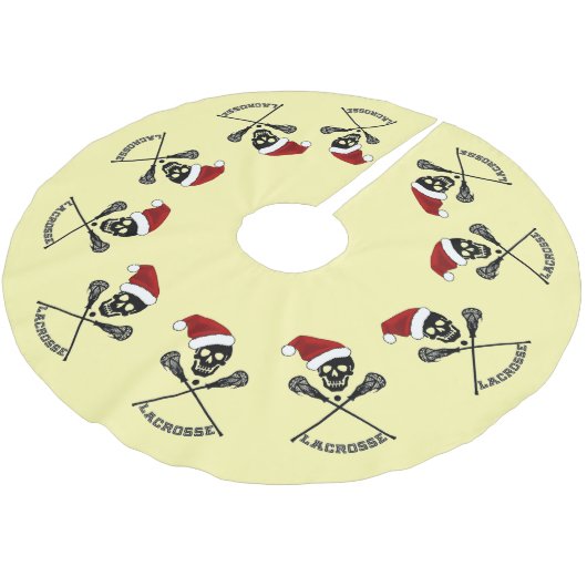 Jupon De Sapin En Polyester Brossé Sticks de crosse Noël (Angle)