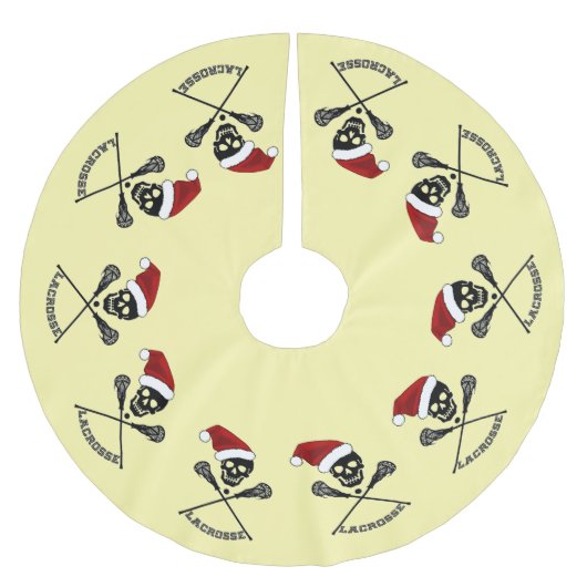 Jupon De Sapin En Polyester Brossé Sticks de crosse Noël (Devant)