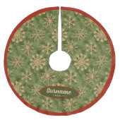 Jupon De Sapin En Polyester Brossé Strohsterne on Pine Tree (Devant)