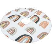 Jupon De Sapin En Polyester Brossé Style simple Pastel Rainbow pour enfants (Angle)