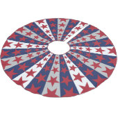 Jupon De Sapin En Polyester Brossé Sunburst patriotique : Drapeau américain (Angle)
