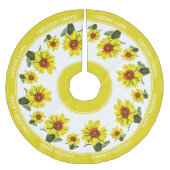 Jupon De Sapin En Polyester Brossé Sunflower Tree Skirt (Devant)
