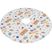 Jupon De Sapin En Polyester Brossé Sunny Beach Fun Motif (Angle)