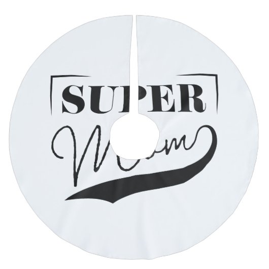 Jupon De Sapin En Polyester Brossé Super Maman (Devant)
