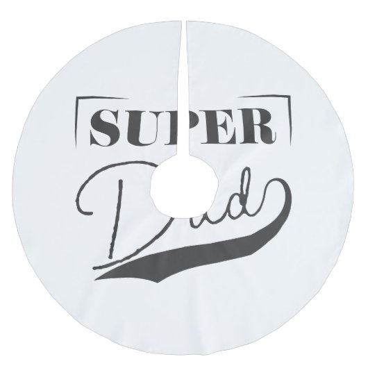 Jupon De Sapin En Polyester Brossé Super papa (Devant)