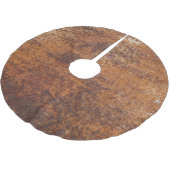 Jupon De Sapin En Polyester Brossé Surface métallique texturée rouillée (Angle)