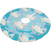 Jupon De Sapin En Polyester Brossé Swan 'a Swimming (Angle)