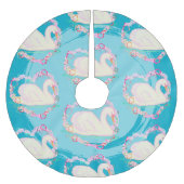 Jupon De Sapin En Polyester Brossé Swan 'a Swimming (Devant)