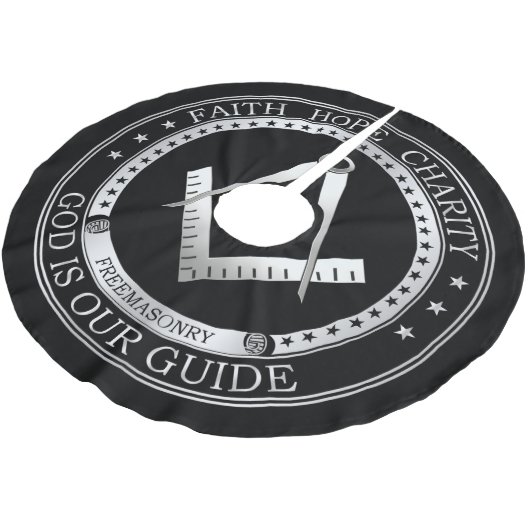 Jupon De Sapin En Polyester Brossé Symbole franc-maçonnerie (Angle)