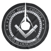 Jupon De Sapin En Polyester Brossé Symbole franc-maçonnerie (Devant)