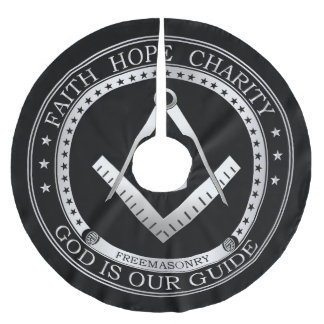 Jupon De Sapin En Polyester Brossé Symbole franc-maçonnerie