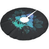 Jupon De Sapin En Polyester Brossé Tabourets dans Bushes (Angle)