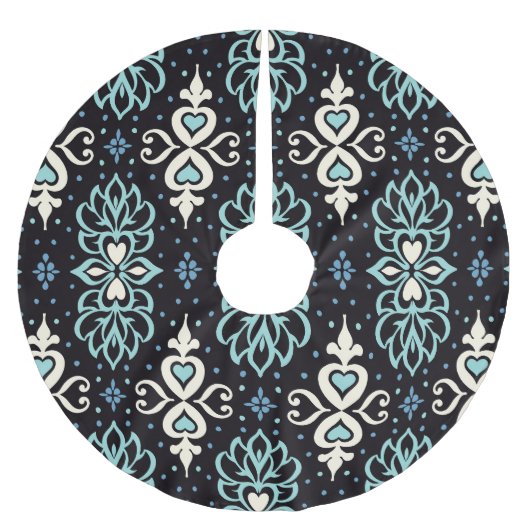 Jupon De Sapin En Polyester Brossé Talavera Azulejos mosaïque marocaine (Devant)