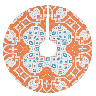 Jupon De Sapin En Polyester Brossé Talavera Mexicaine : Céramique Antique sans Seamle