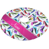 Jupon De Sapin En Polyester Brossé Talons hauts blancs nommés personnalisés de (Angle)