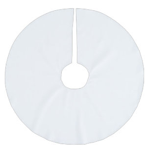 Jupon De Sapin En Polyester Brossé Tapis de Noël pour arbre en blanc