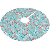 Jupon De Sapin En Polyester Brossé Tapis de Noël Rétro, Polyester Brosse (Angle)
