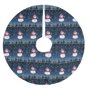 Jupon De Sapin En Polyester Brossé Tapis de sapin de Noël